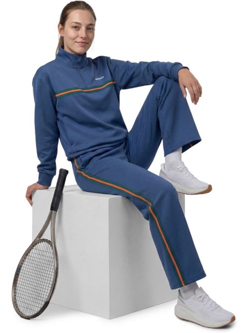 Sweat de tennis demi-zip femme tennis femme tiebreak-w navy - Kiabi