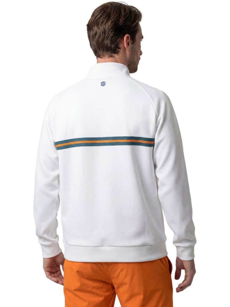 Sweat de tennis demi-zip homme tennis homme tiebreak Blanc - Kiabi