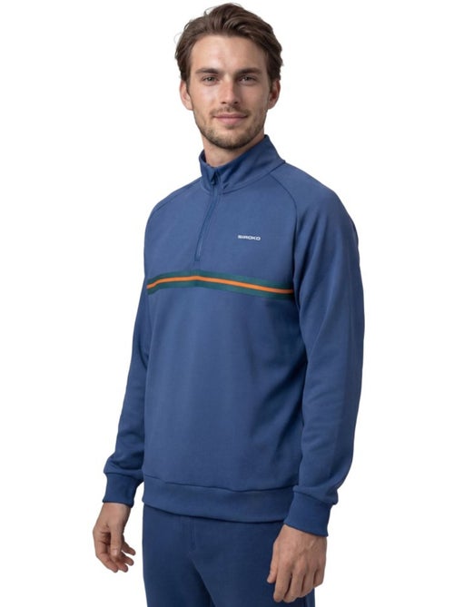 Sweat de tennis demi-zip homme tennis homme tiebreak navy - Kiabi