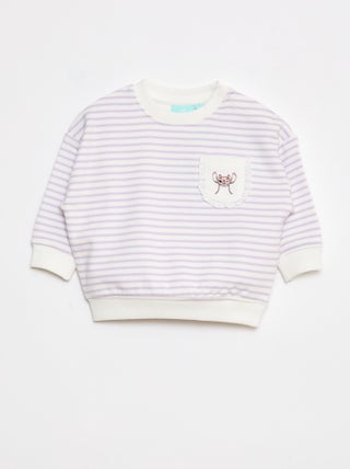 Sweat 'Disney' avec ouverture pressionnée à l'épaule