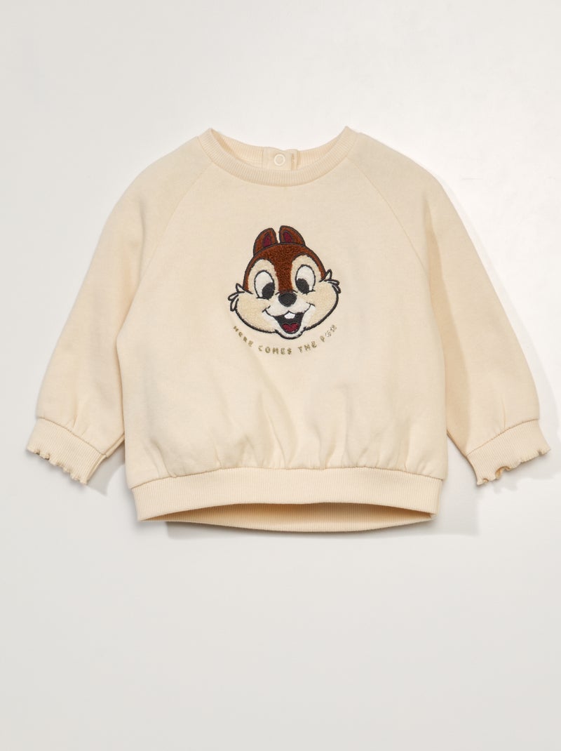 Sweat 'Disney' Ecru - Kiabi