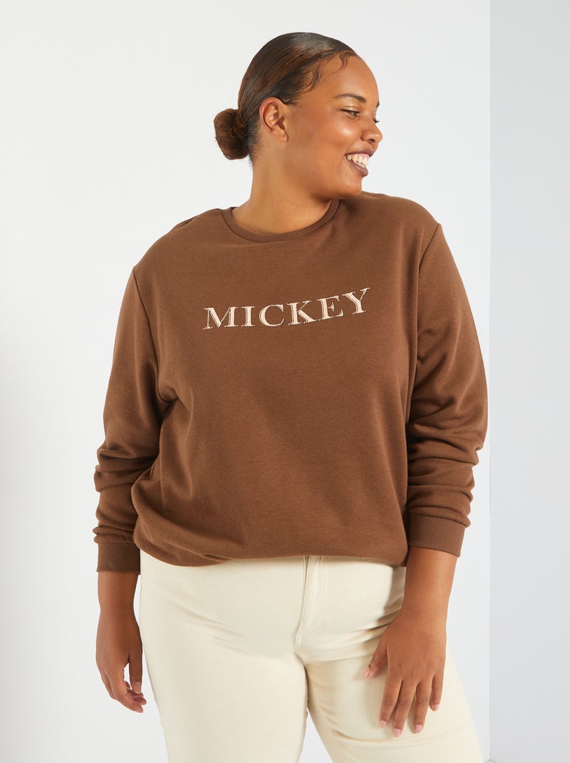 Sweat 'Disney' en molleton Marron - Kiabi