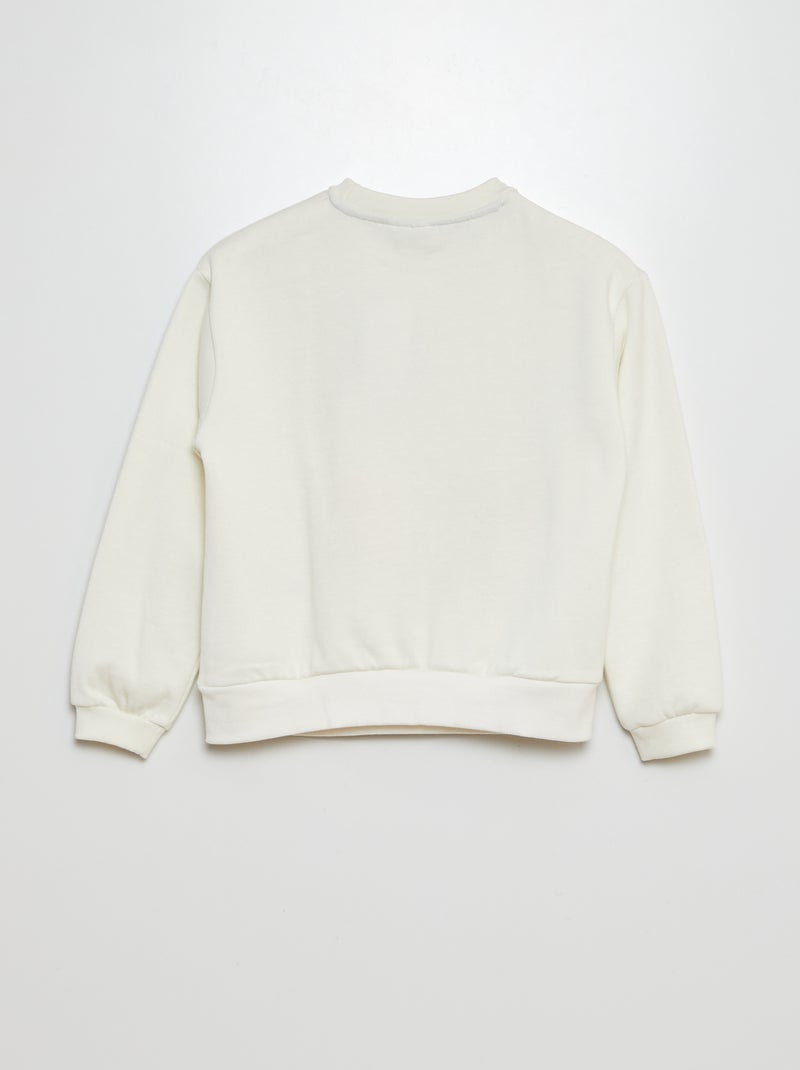Sweat 'Disney' imprimé Blanc - Kiabi