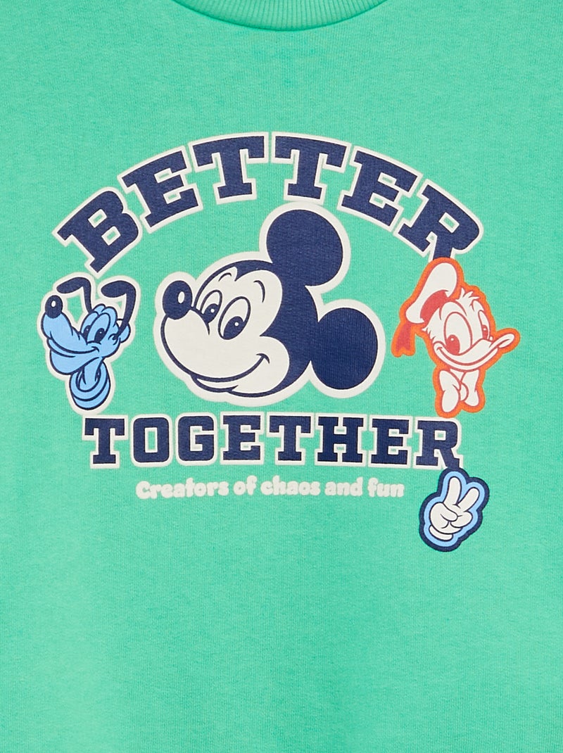 Sweat 'Disney' imprimé Vert - Kiabi