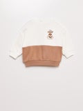 Sweat 'Disney' 'Stitch' Beige - Kiabi