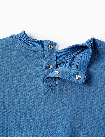 Sweat en coton avec ours et lettres imprimés