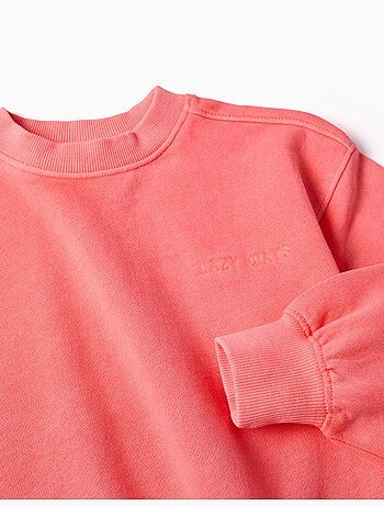 Sweat en coton avec épaules tombantes