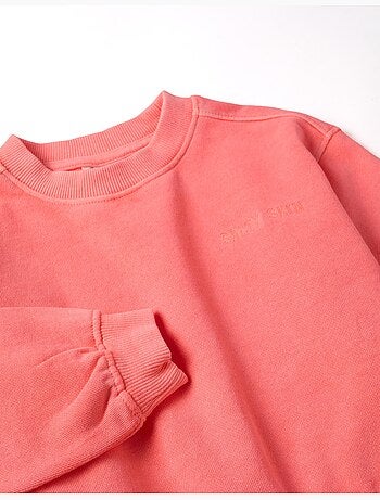 Sweat en coton avec épaules tombantes
