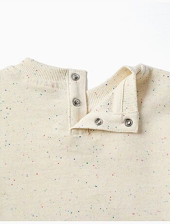 Sweat en coton avec fils colorés