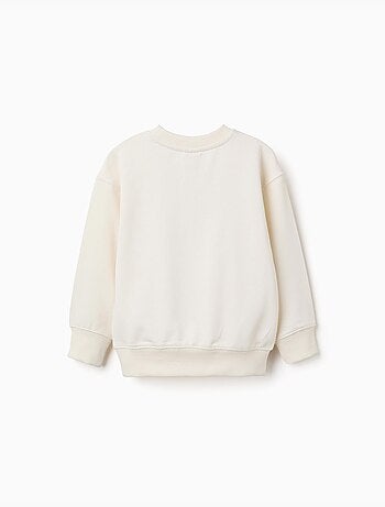 Sweat en coton avec imprimé abstrait