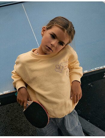 Sweat en coton avec imprimé creativity