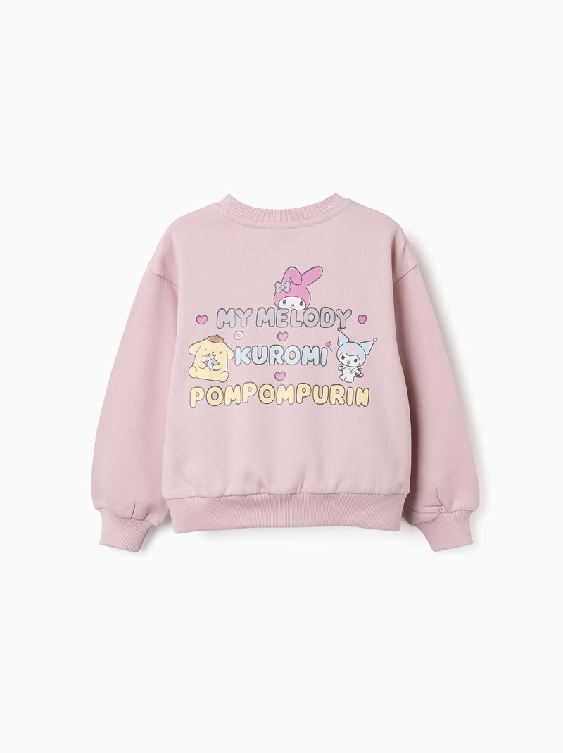 Sweat en coton avec imprimé Kuromi & Friends Mauve lilas - Kiabi
