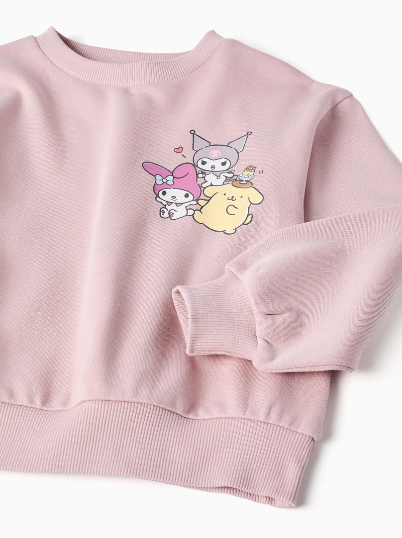 Sweat en coton avec imprimé Kuromi & Friends Mauve lilas - Kiabi