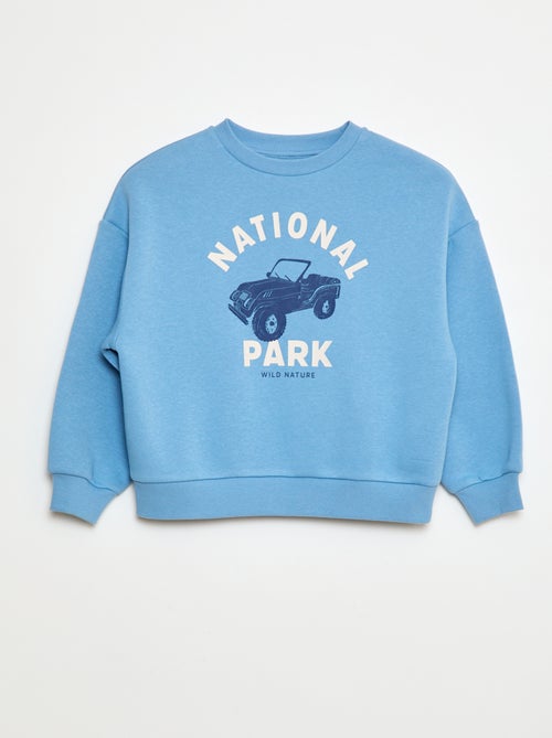 Sweat en coton avec motif au dos - Kiabi