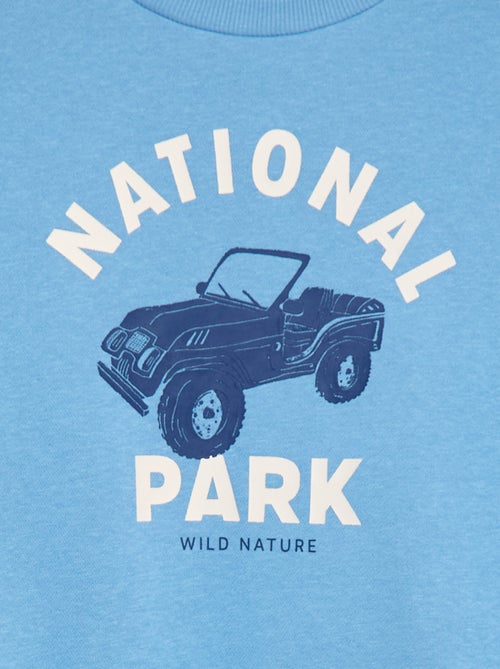 Sweat en coton avec motif au dos - Kiabi