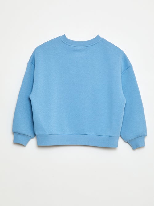 Sweat en coton avec motif au dos - Kiabi