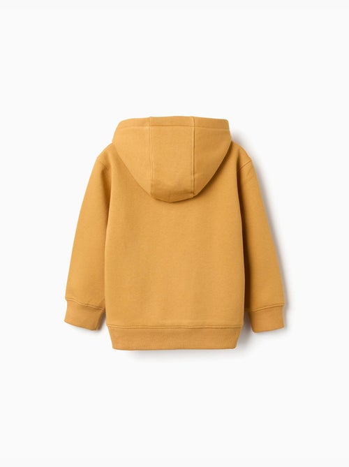 Sweat en coton peigné à capuche avec imprimé - Kiabi