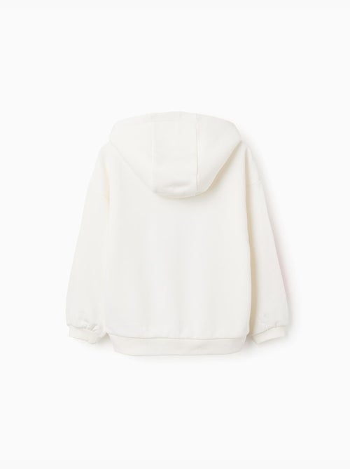 Sweat en coton peigné à capuche et imprimés Stitch - Kiabi