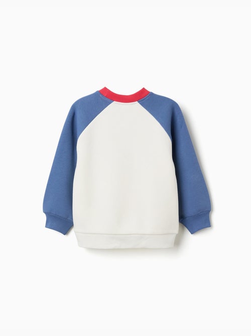 Sweat en coton peigné avec imprimé art manifesto - Kiabi