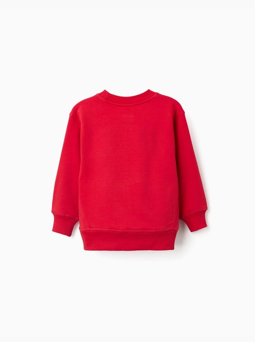 Sweat en coton peigné avec imprimé en relief Spider-Man - Kiabi