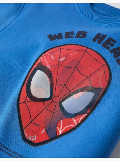 Sweat en coton peigné avec imprimé lenticulaire Spider-Man - Kiabi