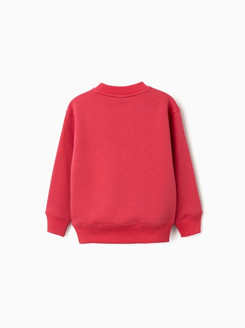 Sweat en coton peigné avec imprimé make again - Kiabi