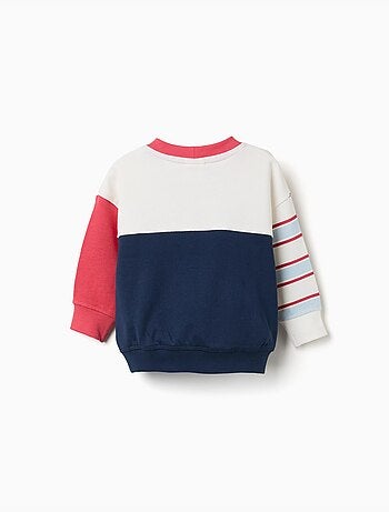 Sweat en coton peigné avec imprimés mickey