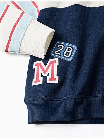Sweat en coton peigné avec imprimés mickey