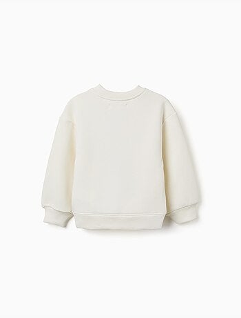 Sweat en coton peigné avec motif art et nature