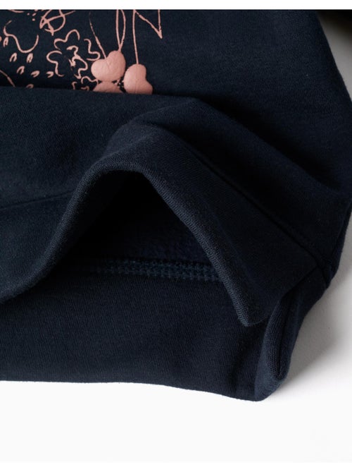 Sweat en coton peigné avec motif art et nature - Kiabi