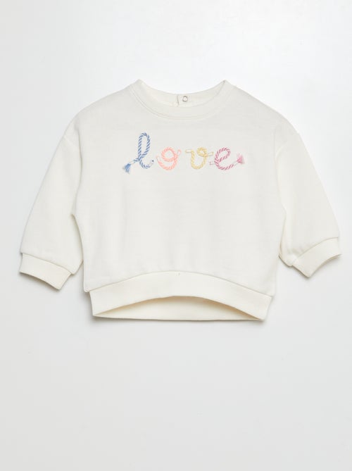 Sweat en french terry - Kiabi
