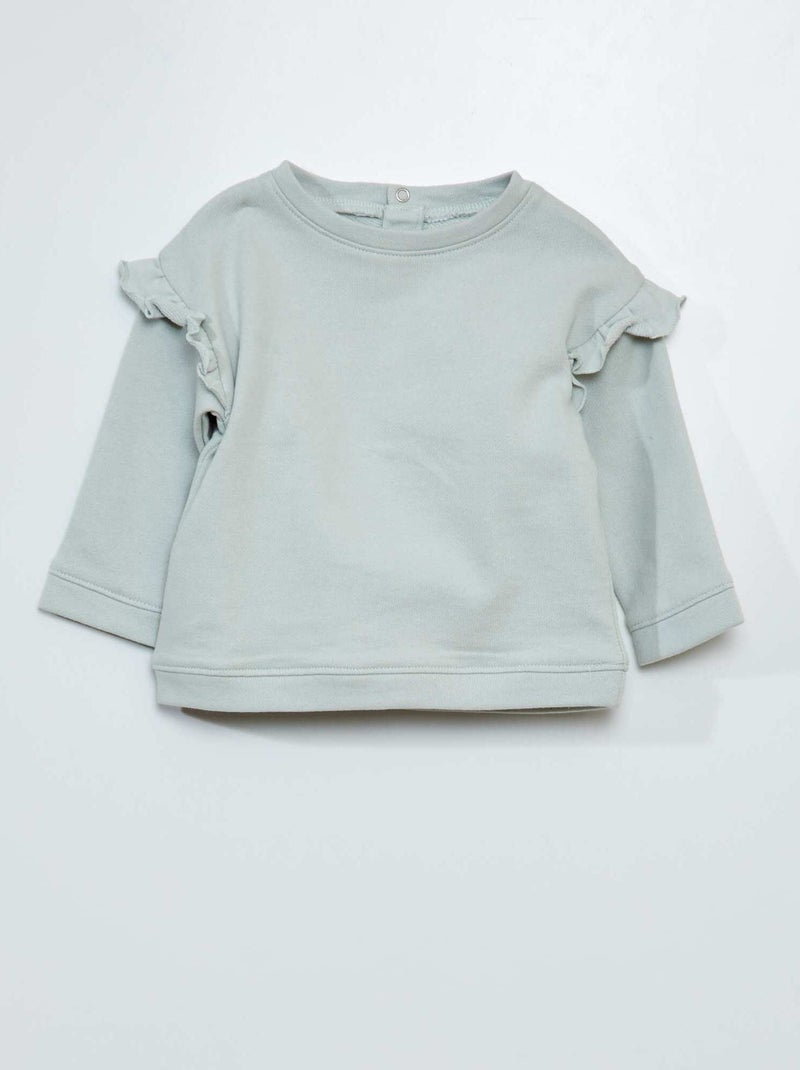 Sweat en french terry Bleu - Kiabi