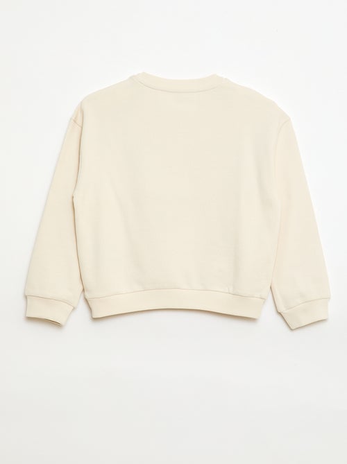 Sweat en French Terry imprimé devant - Kiabi