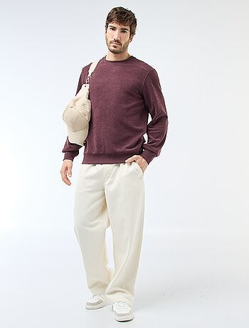 Sweat en maille nid d'abeilles