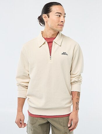 Sweat en matière gaufrée