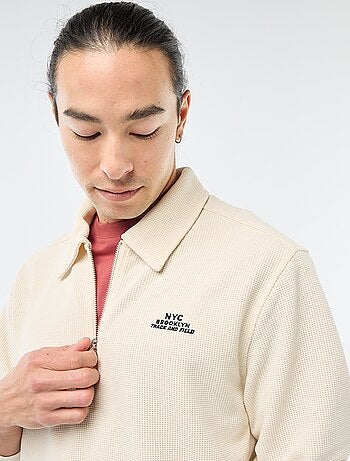 Sweat en matière gaufrée