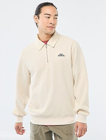 Sweat en matière gaufrée