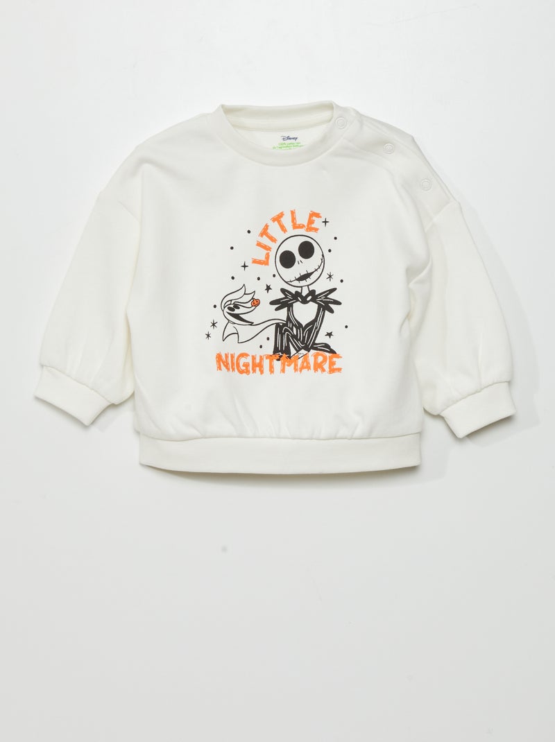 Sweat en molleton - Halloween Blanc - Kiabi