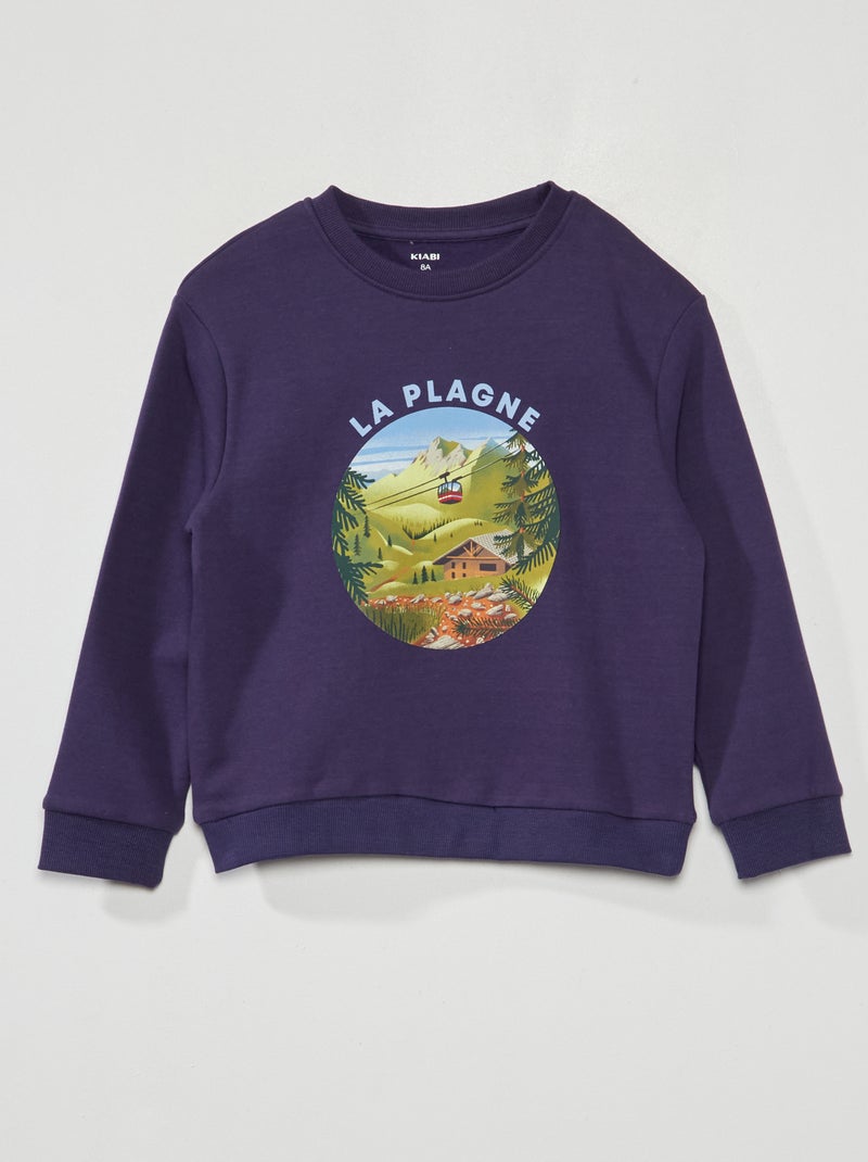 Sweat en molleton - Mixte Bleu - Kiabi
