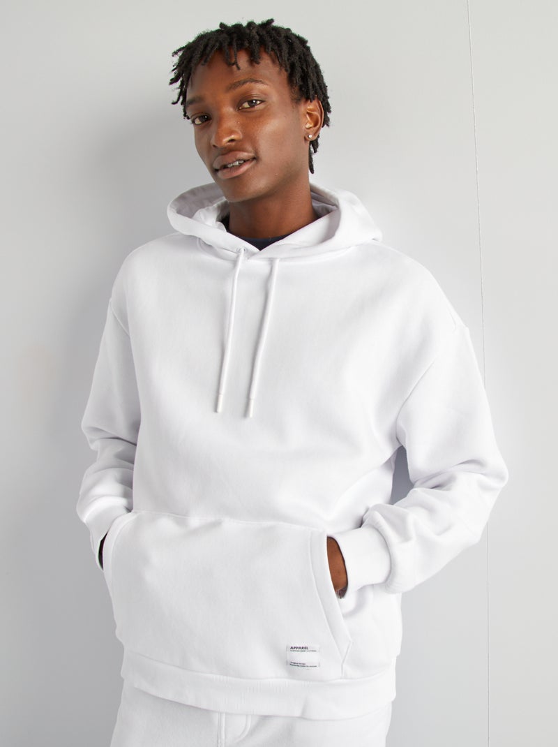 Molleton Blanc Sweat Blanc Kiabi Sweat En Molleton Capuche Blanc