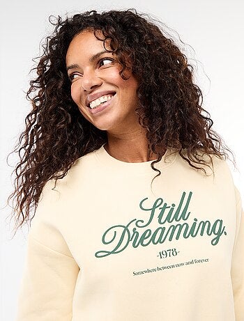 Sweat en molleton à message