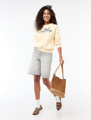 Sweat en molleton à message