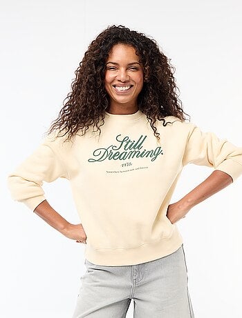 Sweat en molleton à message