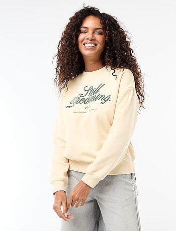 Sweat en molleton à message