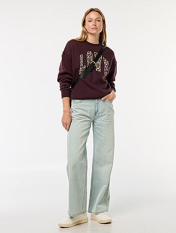 Sweat en molleton à message