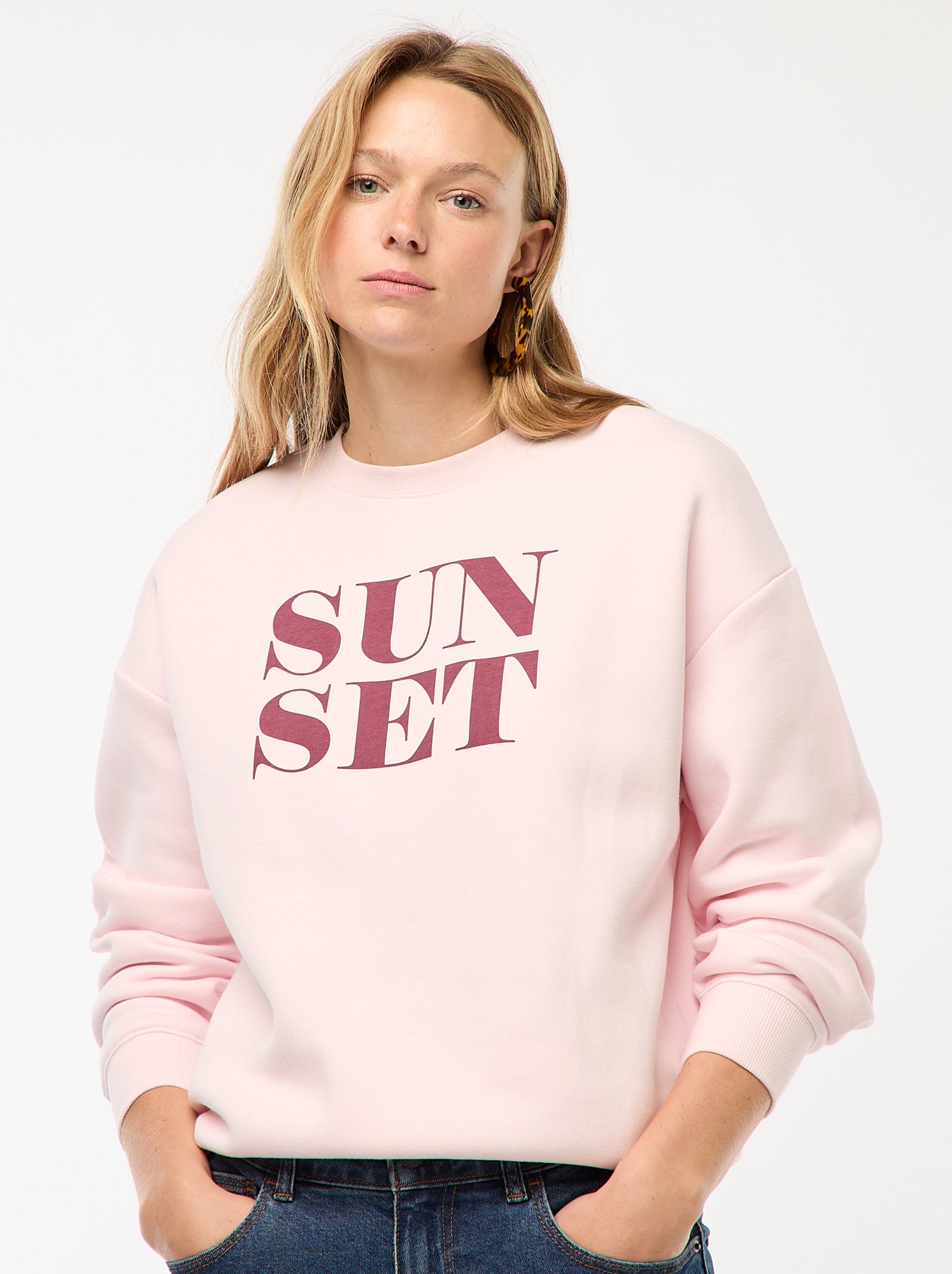 Sweat en molleton à message