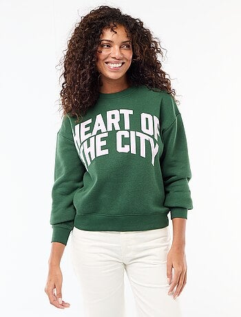 Sweat en molleton à message