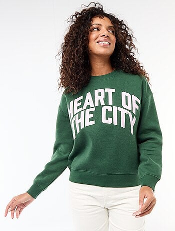 Sweat en molleton à message