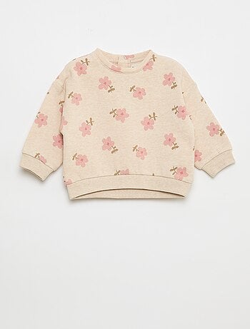 Sweat en molleton à motif