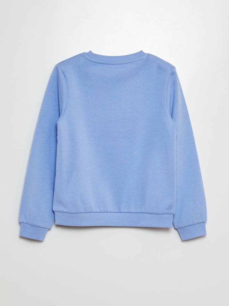 Sweat en molleton à motif Bleu - Kiabi